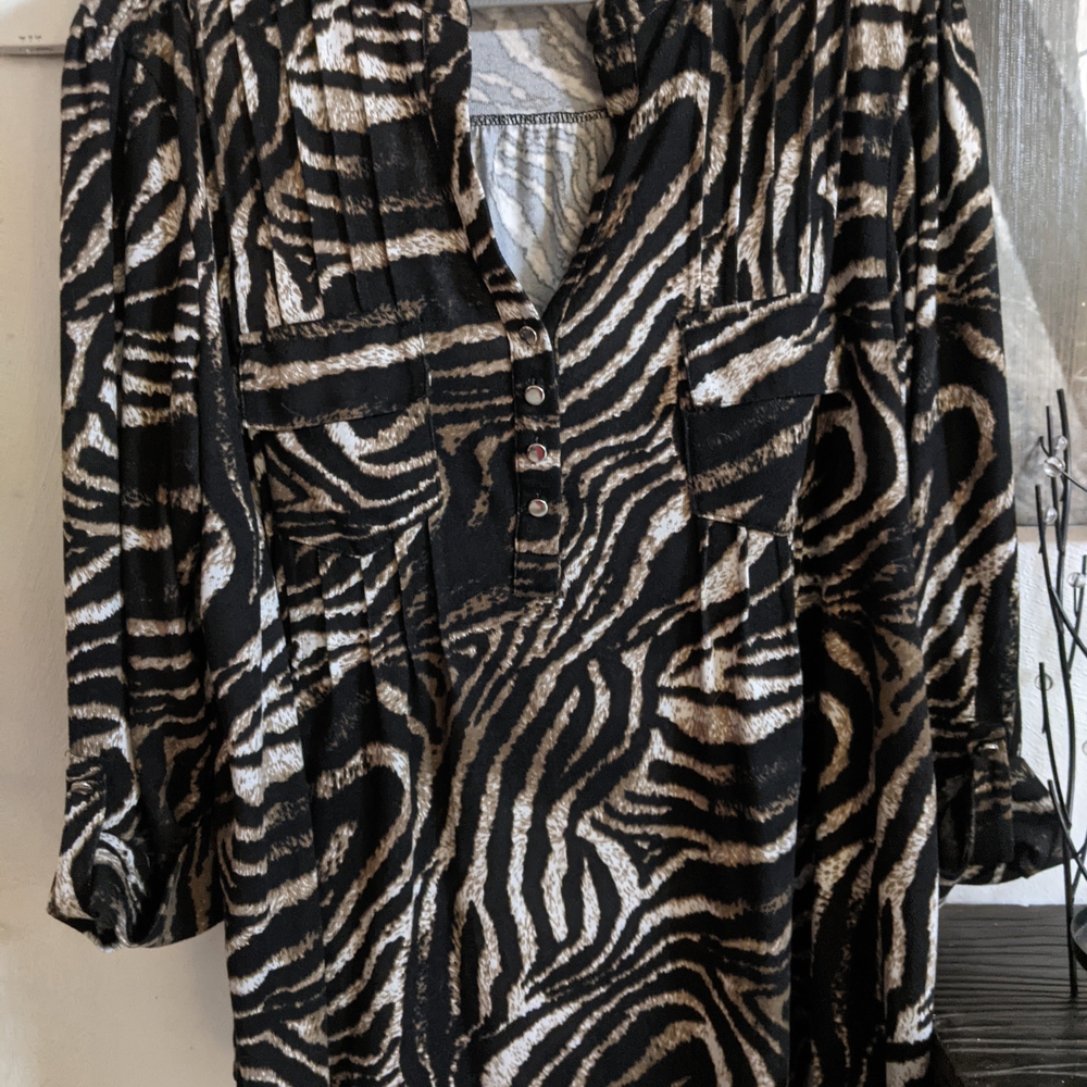 Zebra Print Top